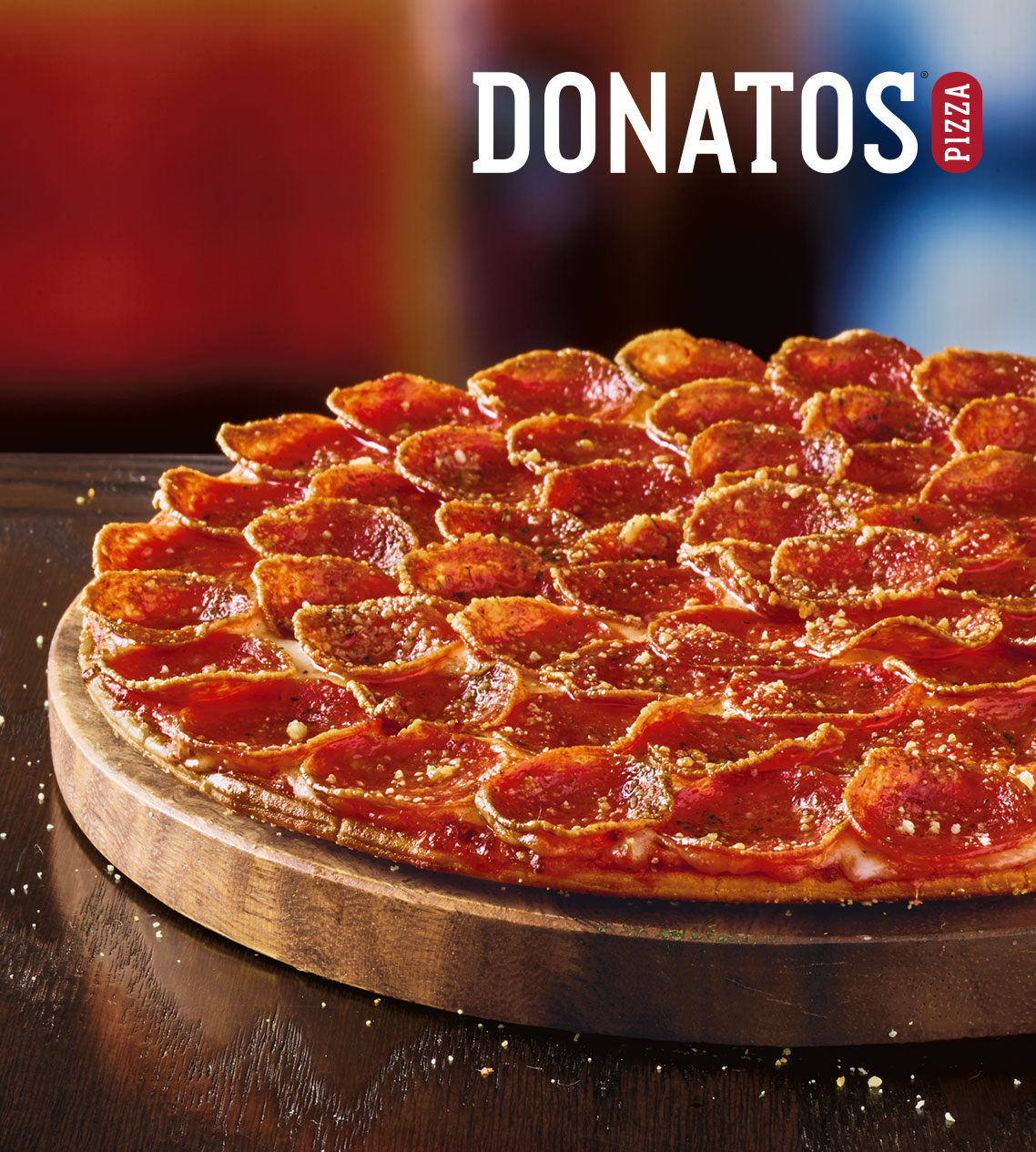 Donatos 10-inch Signature Pepperoni pizza