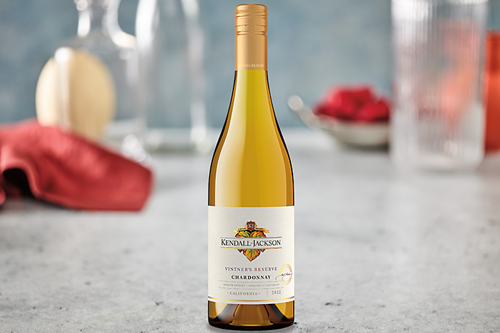 Bottle of Kendall Jackson Chardonnay
